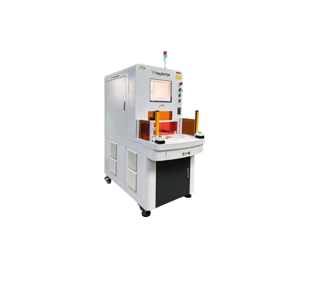 Gravadora Fiber Laser Cabine com Mesa Giratória